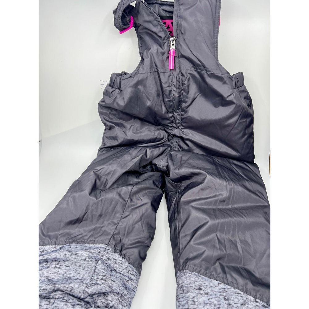 Arctic Quest Girl's Heather Jet Puffer Jacket and Bib Snowsuit Set Size 4